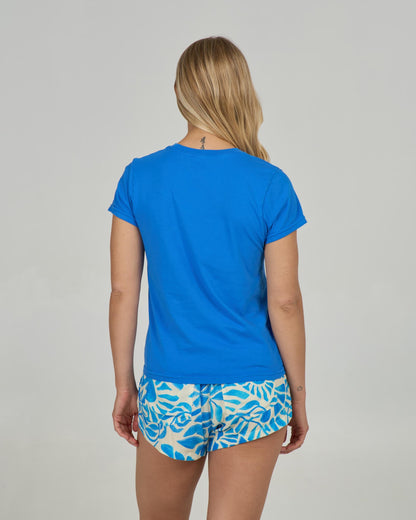 STAMPED MODERN TEE - Bold Blue | Salty Crew Premium