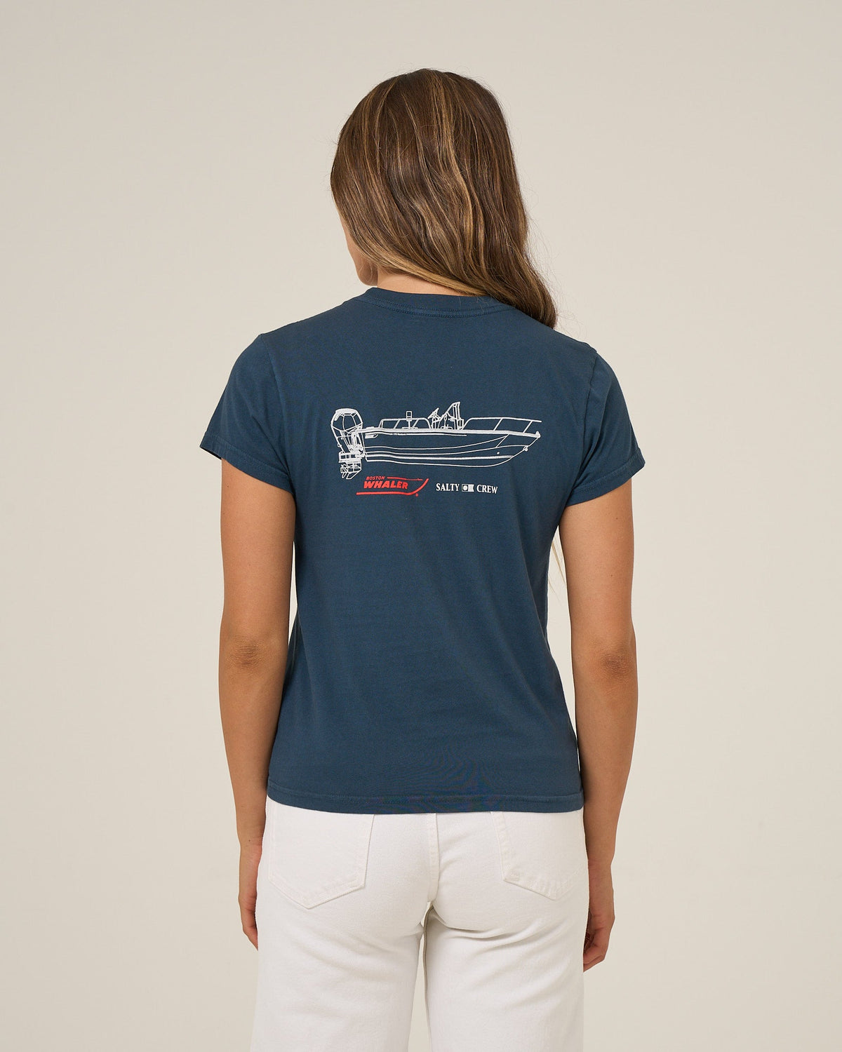 WHALER MODERN TEE - Midnight Navy | Salty Crew Premium
