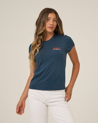 WHALER MODERN TEE - Midnight Navy | Salty Crew Premium