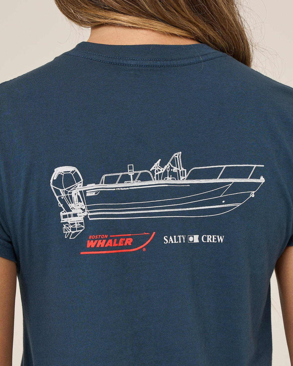 WHALER MODERN TEE - Midnight Navy | Salty Crew Premium