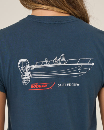 WHALER MODERN TEE - Midnight Navy | Salty Crew Premium