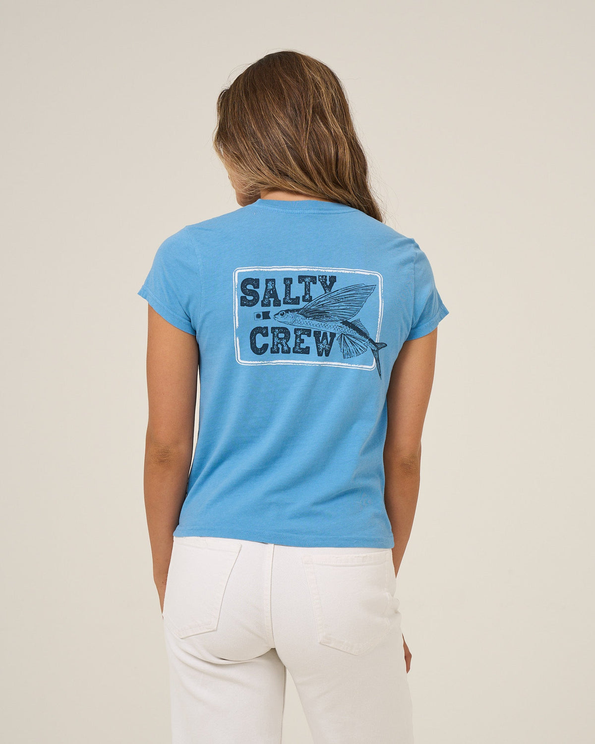 FLYER MODERN TEE - Ash Blue | Salty Crew Premium