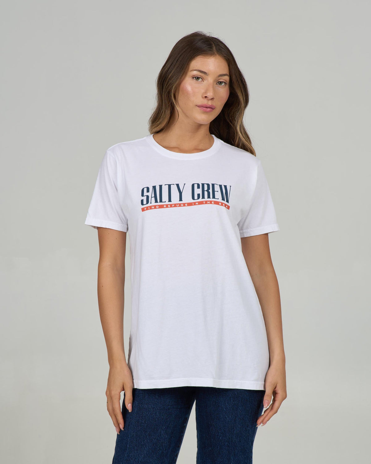 MARLIN PARADISE B.F. TEE - White | Salty Crew Premium