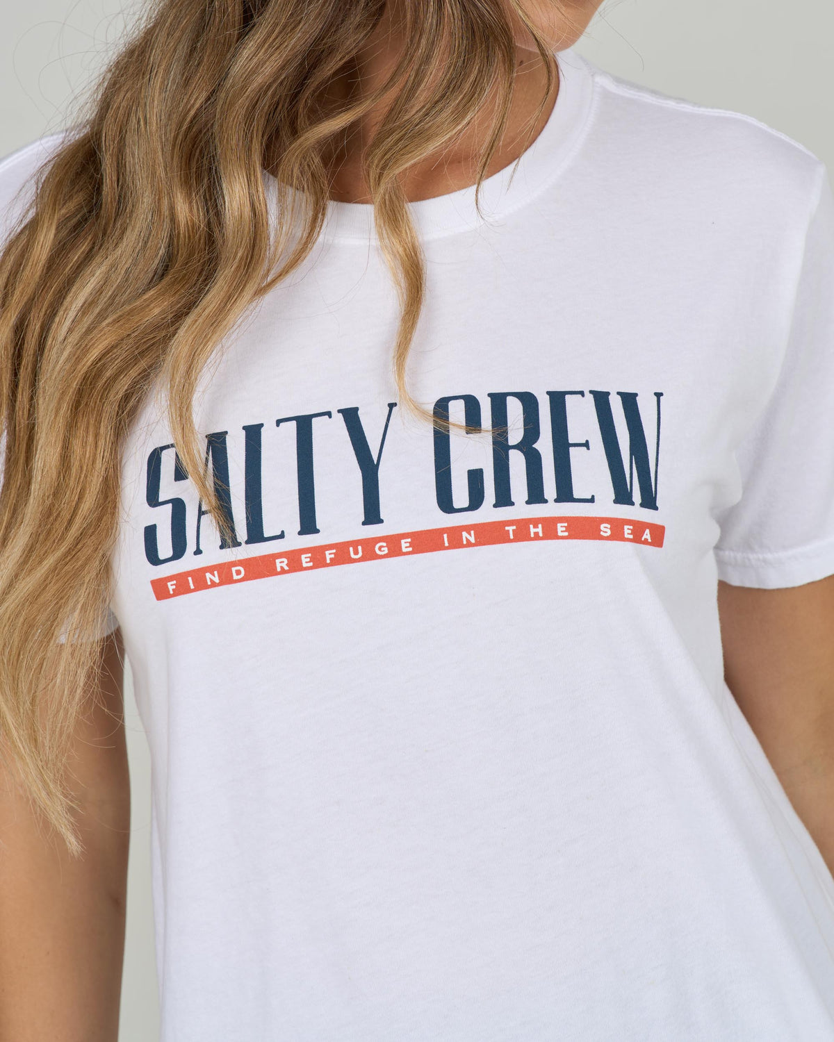 MARLIN PARADISE B.F. TEE - White | Salty Crew Premium