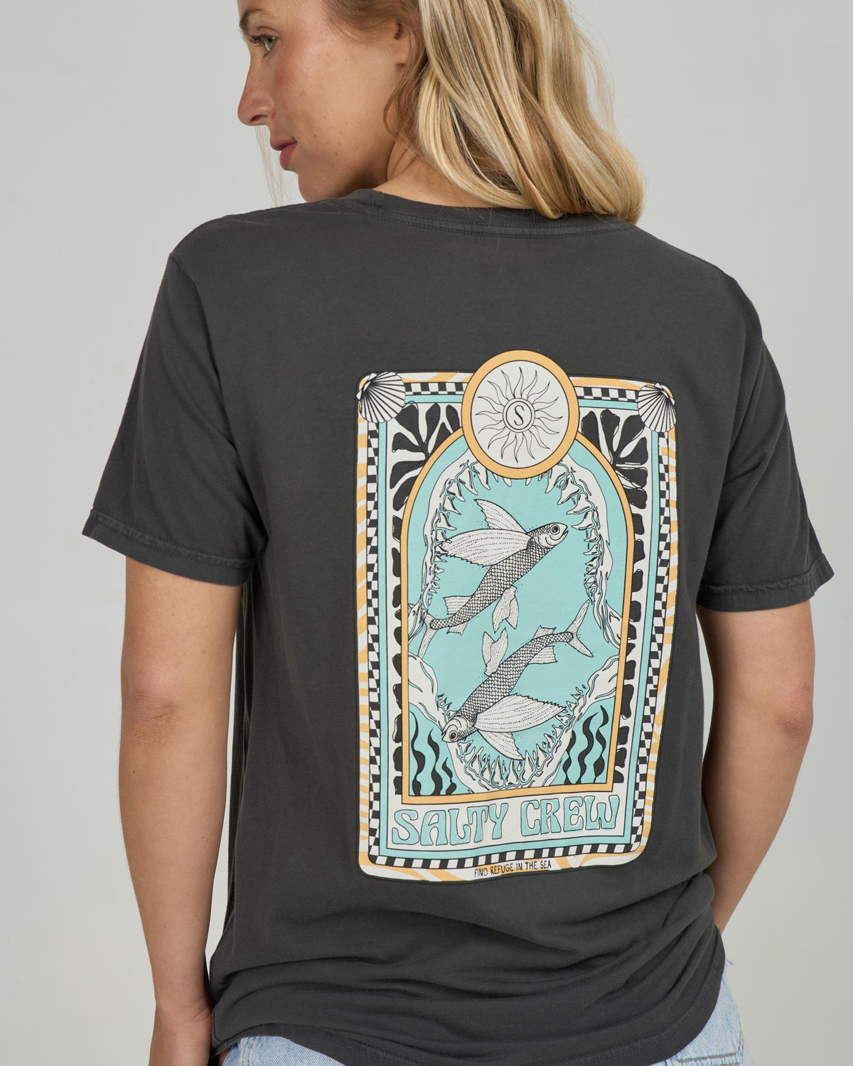 ZODIAC B.F. TEE - Charcoal | Salty Crew Premium