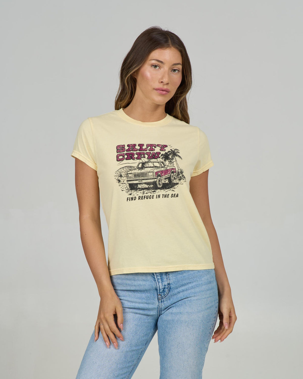 TRUCK STOP MODERN TEE - Sunshine | Salty Crew Premium
