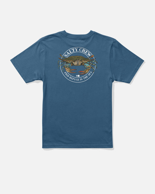 JIMMY BOYS SS TEE - Cast Blue | Salty Crew Premium