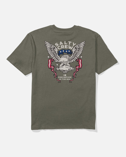 AMERICA TALON SS TEE - Dusty Olive | Salty Crew Premium