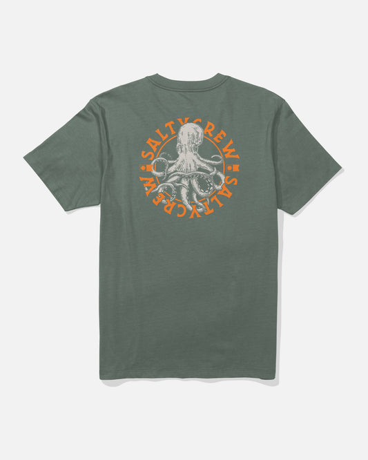 TENTACLES CREW TEE - Laurel Wreath | Salty Crew Premium