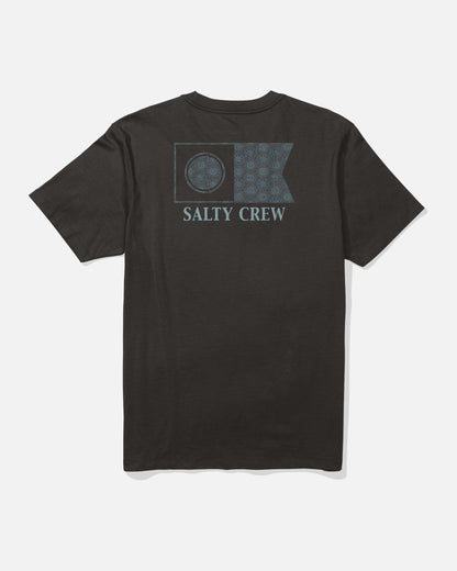 FLAGSHIP SS TEE - Black | Salty Crew Premium
