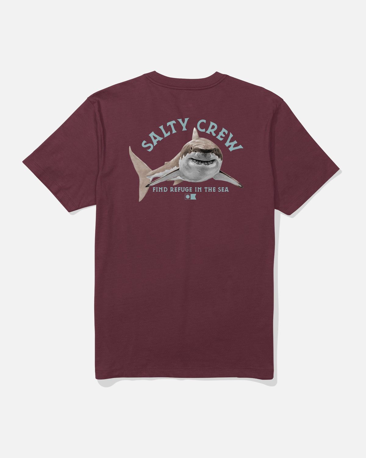 LURKING CREW TEE - Burgundy | Salty Crew Premium