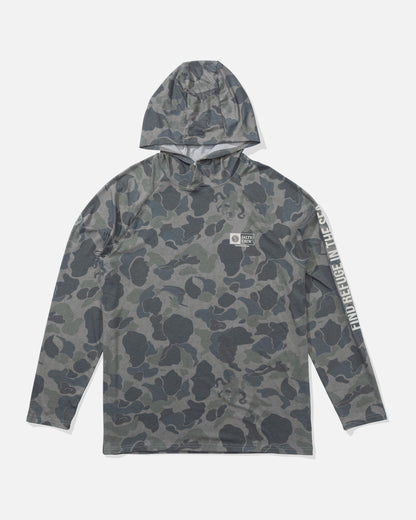 MARINER HOOD TECH TEE - Sand Camo | Salty Crew Premium