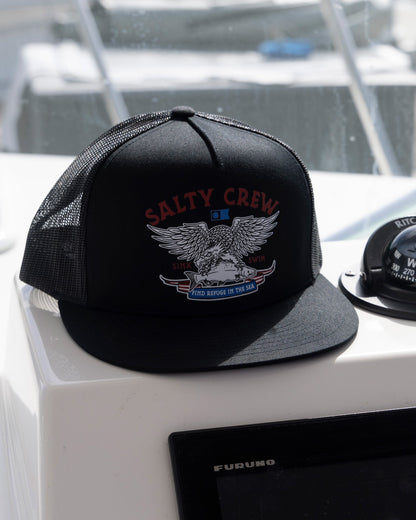 Salty Crew - Fly Over Trucker - Black | Salty Crew Premium