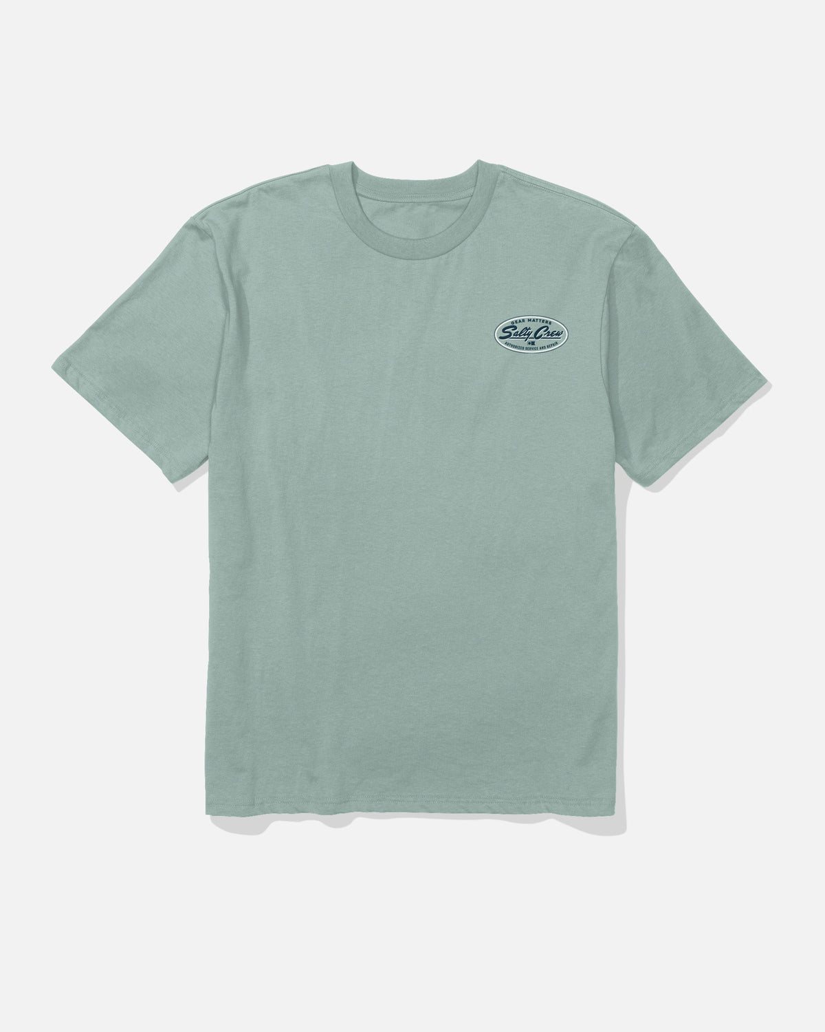 DECKHAND SERVICE SS TEE - Washed Steel Grey | Salty Crew Premium
