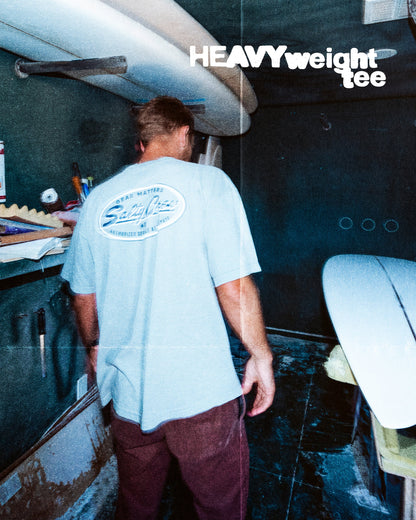 DECKHAND SERVICE SS TEE - Washed Steel Grey | Salty Crew Premium