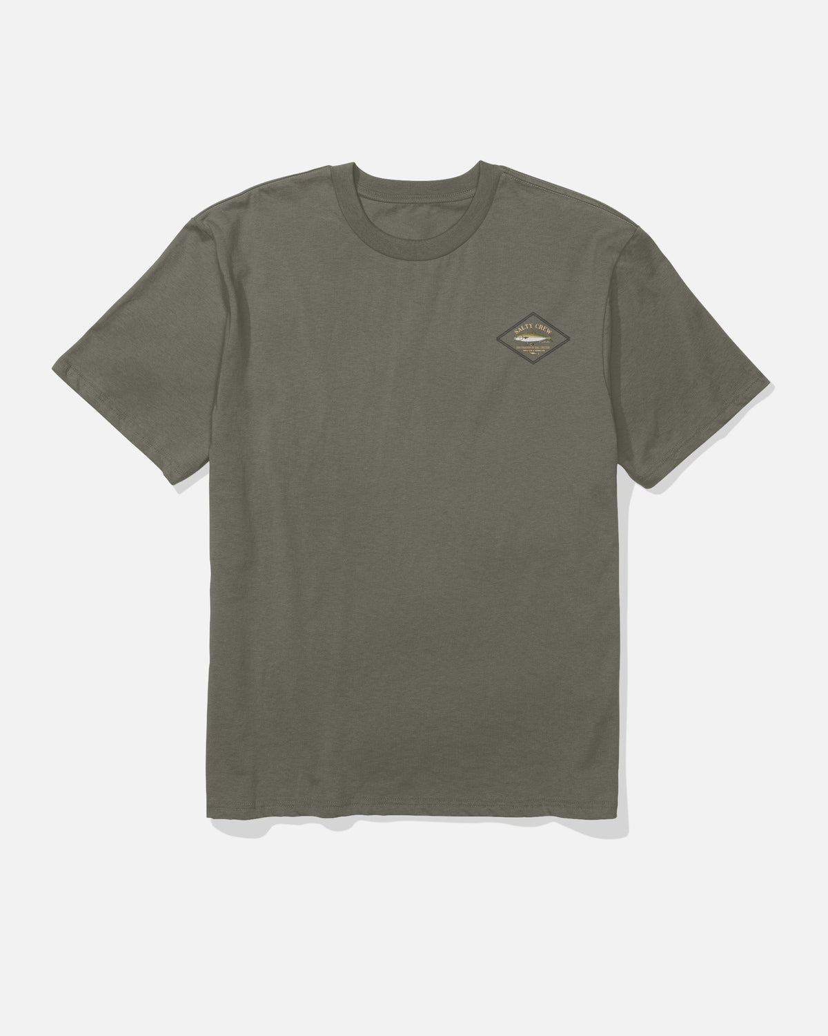 DECKHAND YELLOWTAIL SS TEE - Washed Dusty Olive | Salty Crew Premium