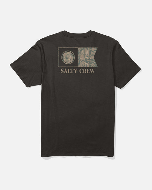 FLAGSHIP SS TEE - Black | Salty Crew Premium