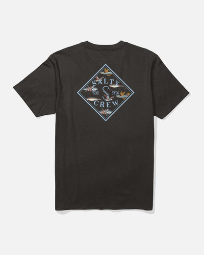 TIPPET FILL SS TEE - Black | Salty Crew Premium