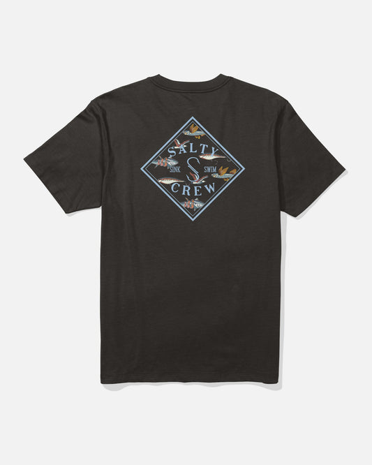 TIPPET FILL SS TEE - Black | Salty Crew Premium