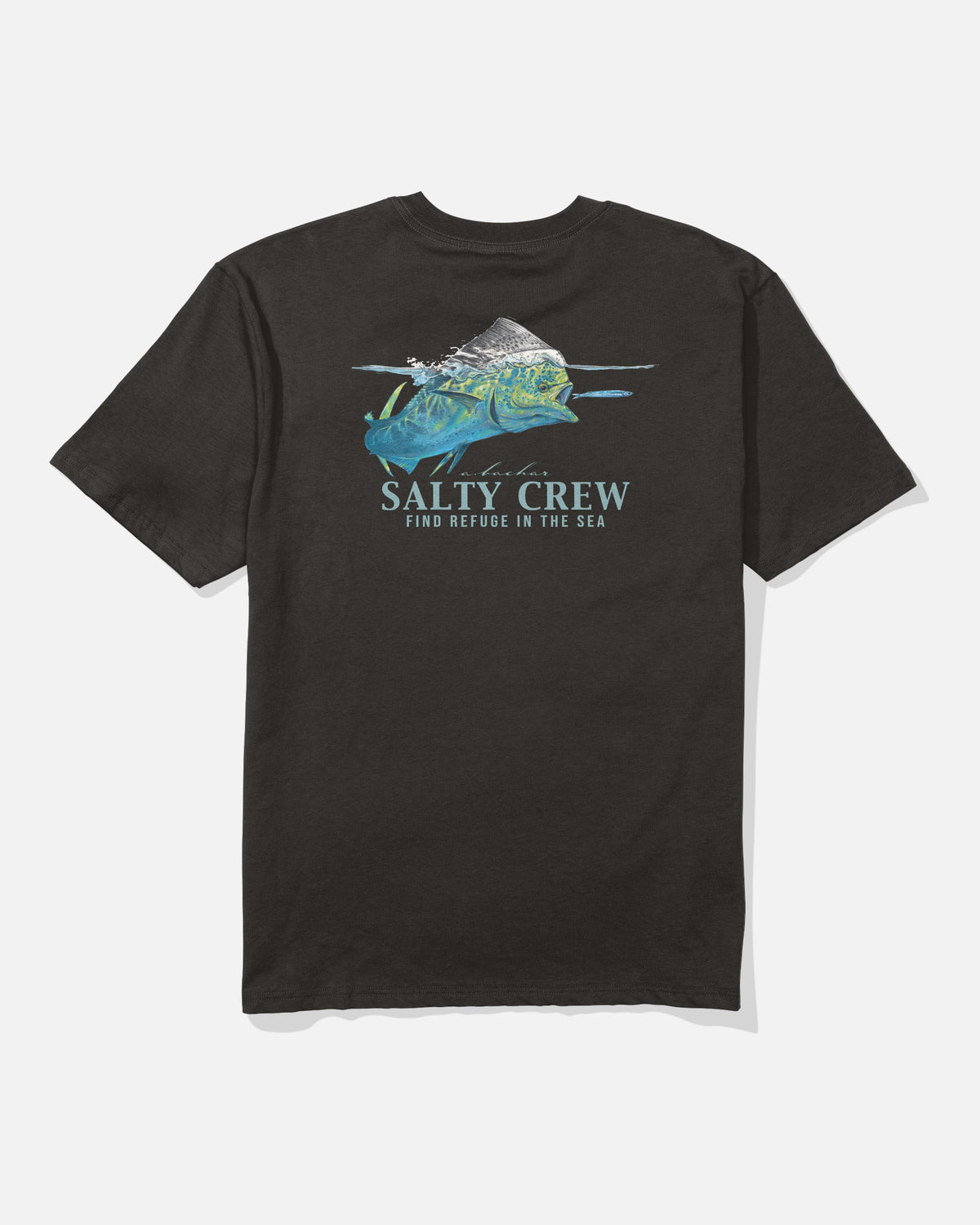 MAHI SURFACE CLASSIC TEE - BLACK | Salty Crew Premium