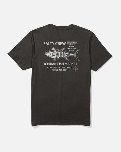 ICHIBAN SS TEE - BLACK | Salty Crew Premium