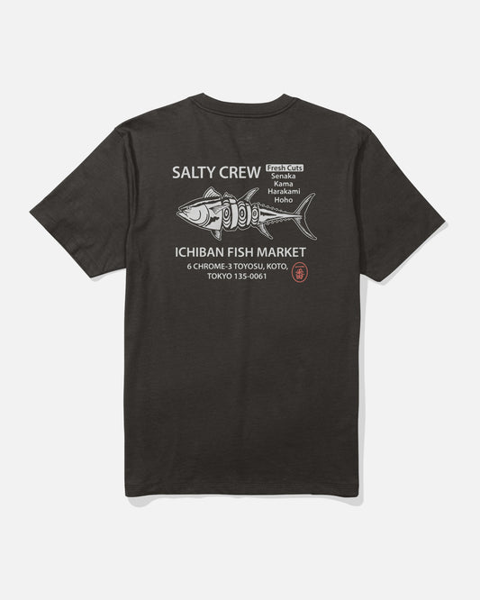 ICHIBAN SS TEE - BLACK | Salty Crew Premium
