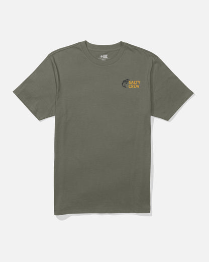 BAIT SHOP SS TEE - Dusty Olive | Salty Crew Premium