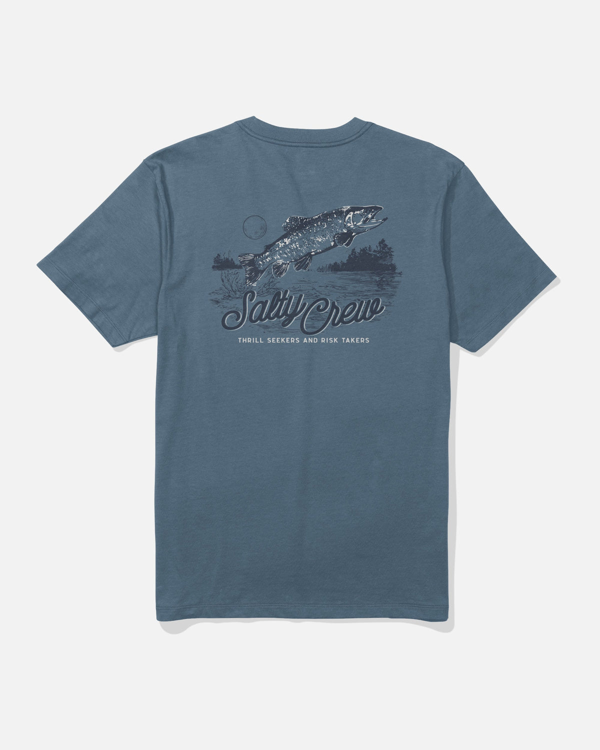 FISH FEST SS TEE - Slate | Salty Crew Premium