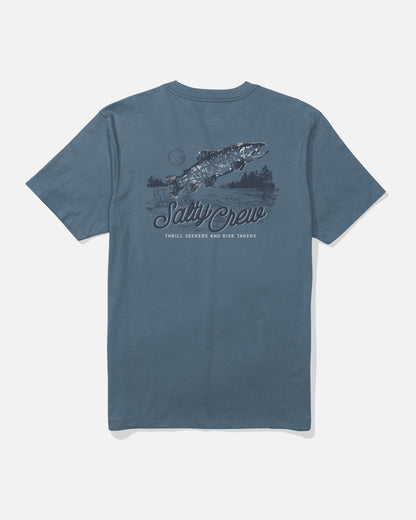 FISH FEST SS TEE - Slate | Salty Crew Premium