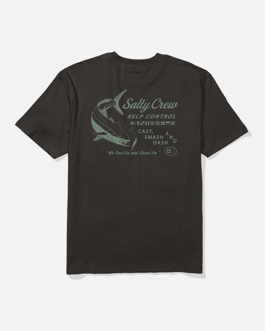 KELP CNTRL CLASSC SS TEE - BLACK | Salty Crew Premium
