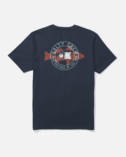 KRITTER STAMP SS TEE - Navy | Salty Crew Premium