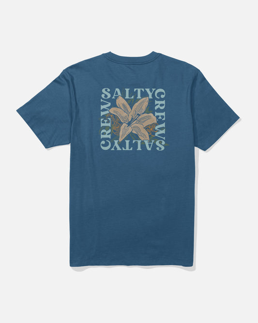 PETAL SS TEE - Cast Blue | Salty Crew Premium