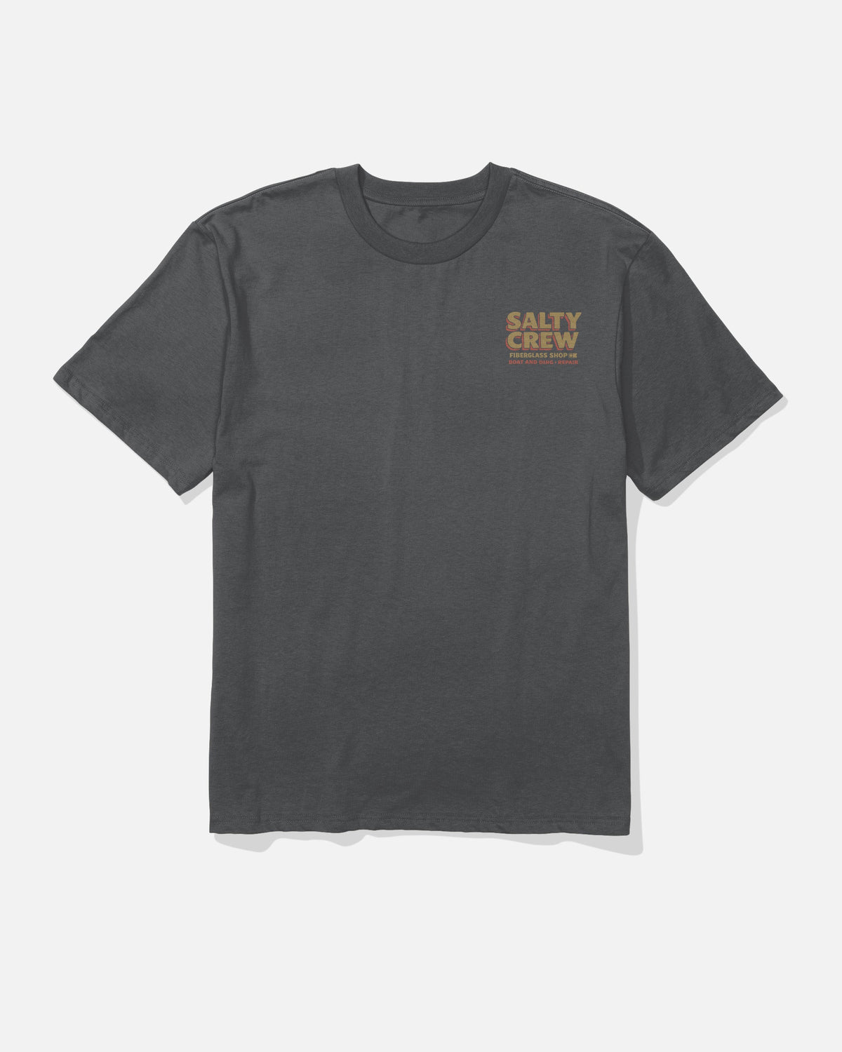 DECKHAND FIBERGLASS SS TEE - Washed Black | Salty Crew Premium