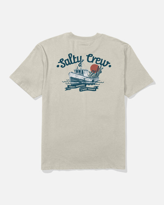 HAULER CLASSIC TEE - Bone | Salty Crew Premium