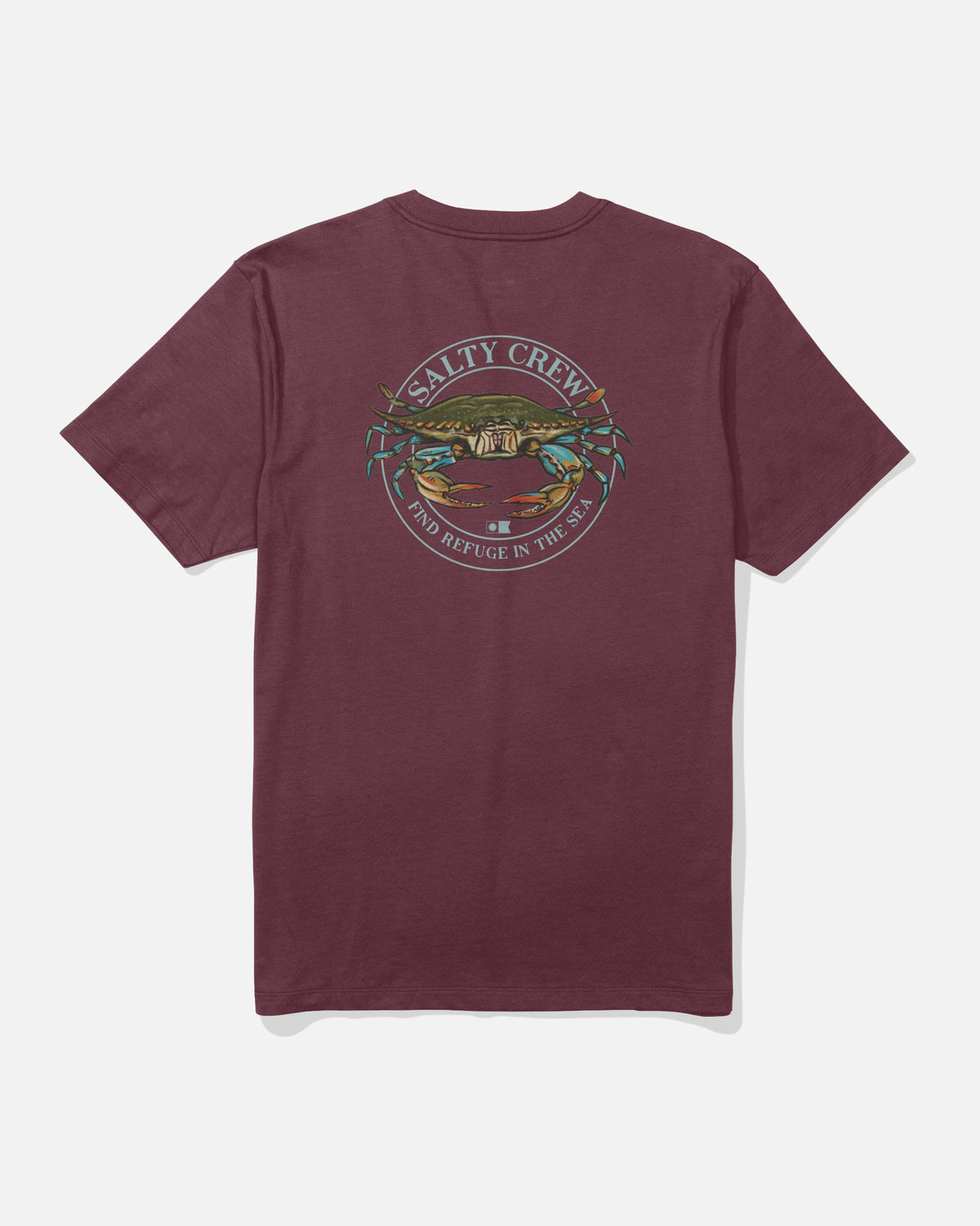 JIMMY SS TEE - Burgundy | Salty Crew Premium