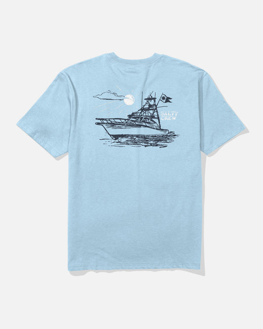 ON BOARD CLASSIC SS TEE - Clear Sky | Salty Crew Premium
