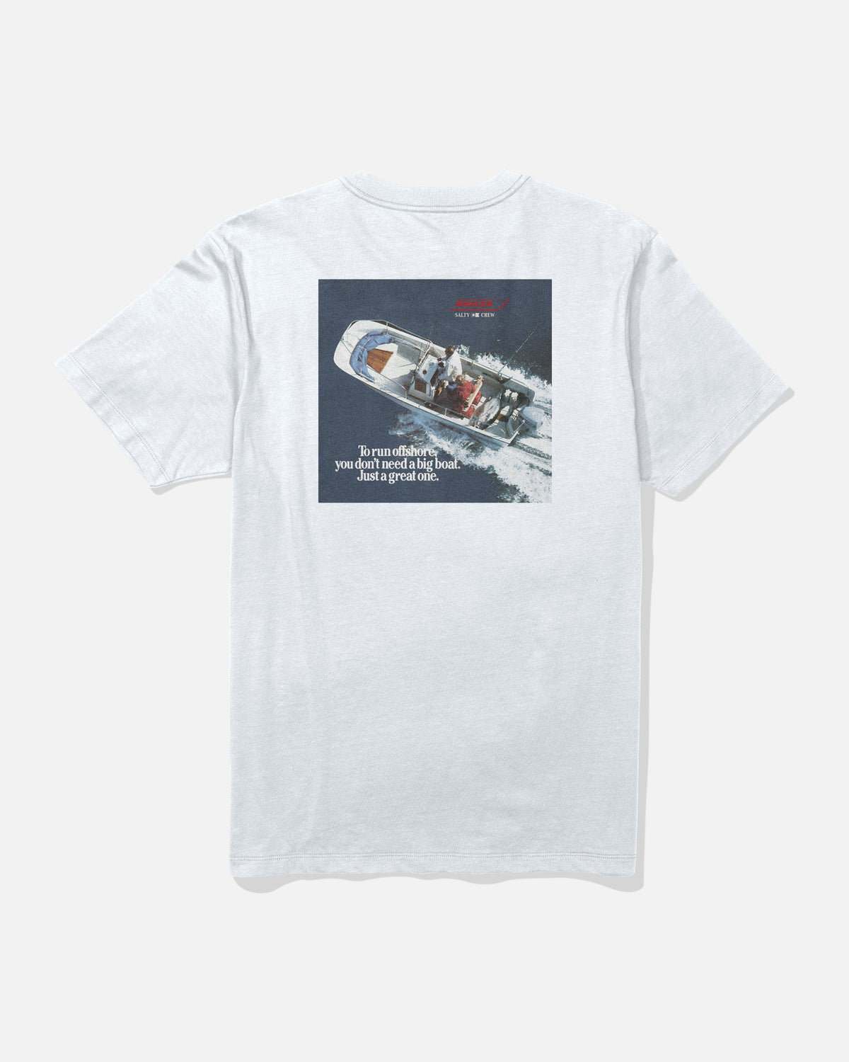 WHALER OFFSHORE SS TEE - White | Salty Crew Premium