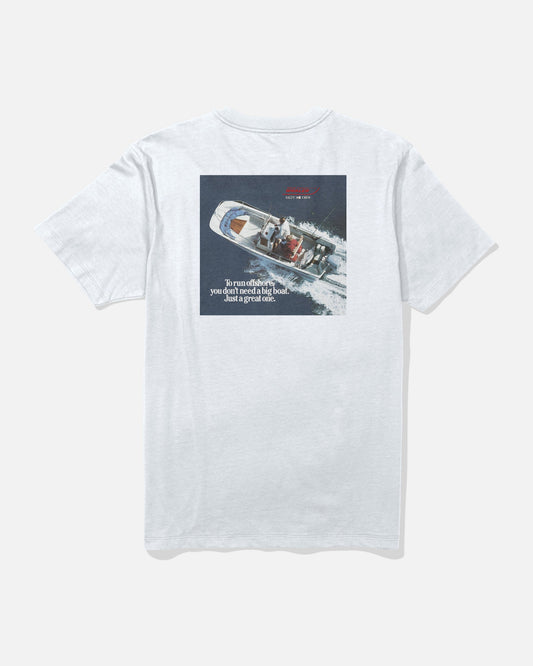 WHALER OFFSHORE SS TEE - White | Salty Crew Premium