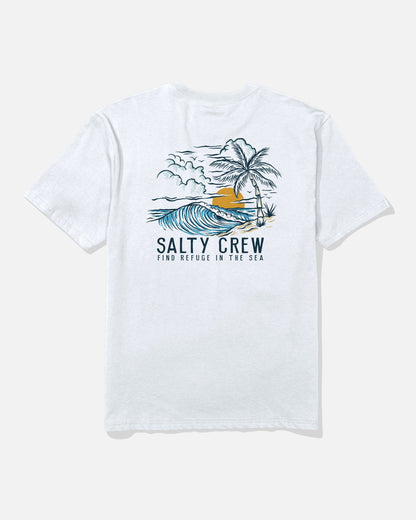 DAY OFF CLASSIC SS TEE - White | Salty Crew Premium