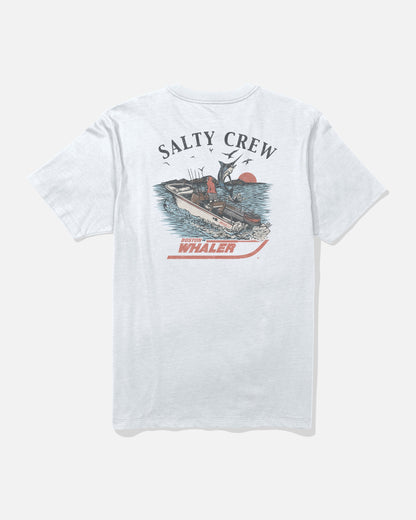 WHALER CHASE SS TEE - White | Salty Crew Premium