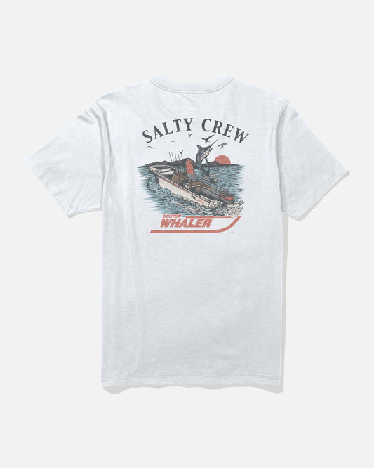 WHALER CHASE SS TEE - White | Salty Crew Premium