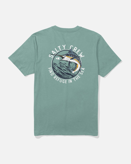 SCHOOLED SS TEE - Mackerel | Salty Crew Premium