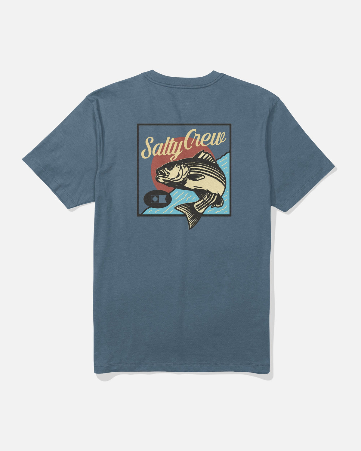 STRIPED SS TEE - Slate | Salty Crew Premium